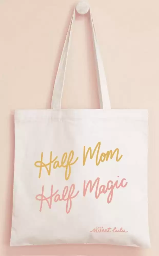 Half Mom, Half Magic Tote Bag