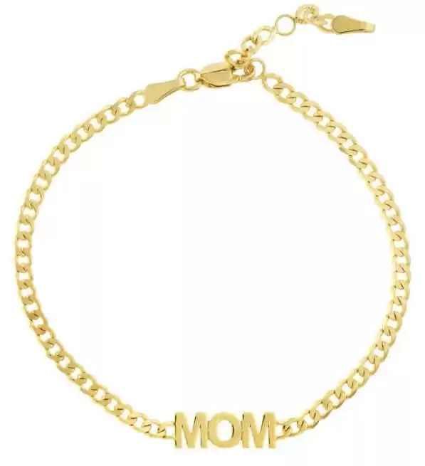 Mom Curb Link Chain Bracelet
