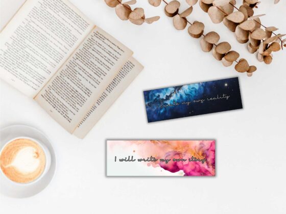 8 Printable Recovery Bookmarks Alcohol Ink Theme