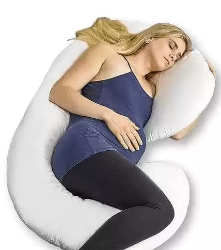 NUVU BABY Full Body Pregnancy Pillow C-Shaped
