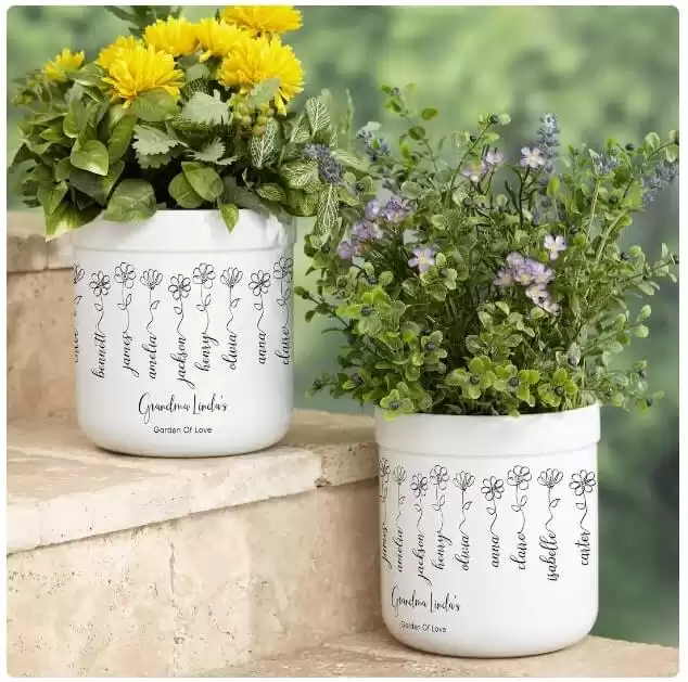Garden of Love Outdoor Flower Pot