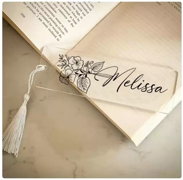 Custom Birth Flower Bookmark