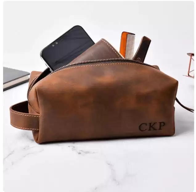 Leather Toiletry Bag