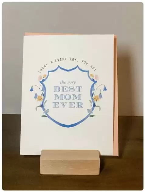 Best Mom Ever Personalized Mothers Day Card