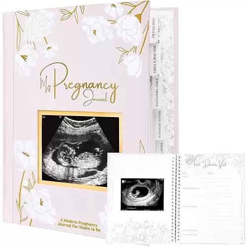 Pregnancy Journal - 80 Pages Hard Cover Pregnancy Book For News Mom