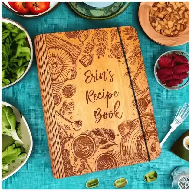 Wooden Recipe Book