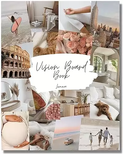 Lamare Vision Board Book - 800+ New and Improved Vision Board Pictures and Quotes for Vision Board Kit, Visualize, Inspire and Create Life Goals