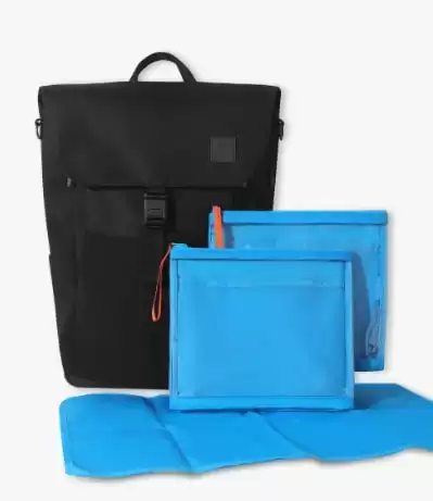 Diaper Backpack & Changing Wallet Bundle