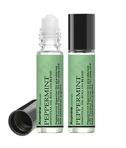 Peppermint Essential Oil Roll On (Pack of 2)