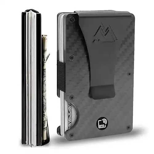 Mountain Voyage Minimalist Carbon Fiber Wallet for Men