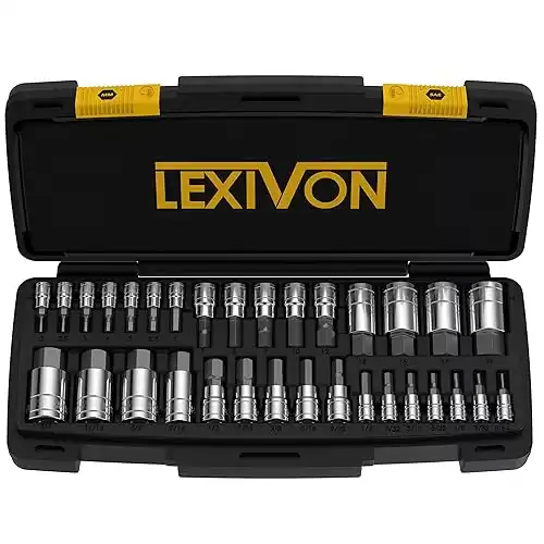 LEXIVON Master HEX Bit Socket Set